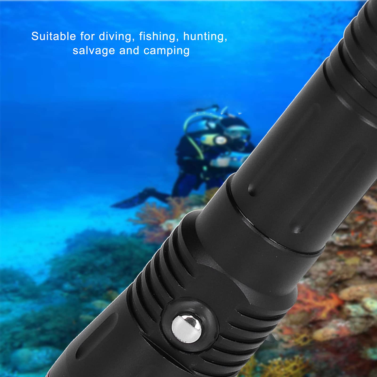 3000LM Profesjonalna latarka nurkowa IP68 Wodoodporna lampa nurkowa Ultra Bright Podwodna lampa wędkarska Ratownictwo Camping