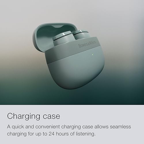 Miniatura 6 de Bowers & Wilkins Pi6 - Auriculares inalámbricos con Bluetooth color gris tormenta, con controlador aptX adaptativo y de 0.47 pulgadas, auriculares