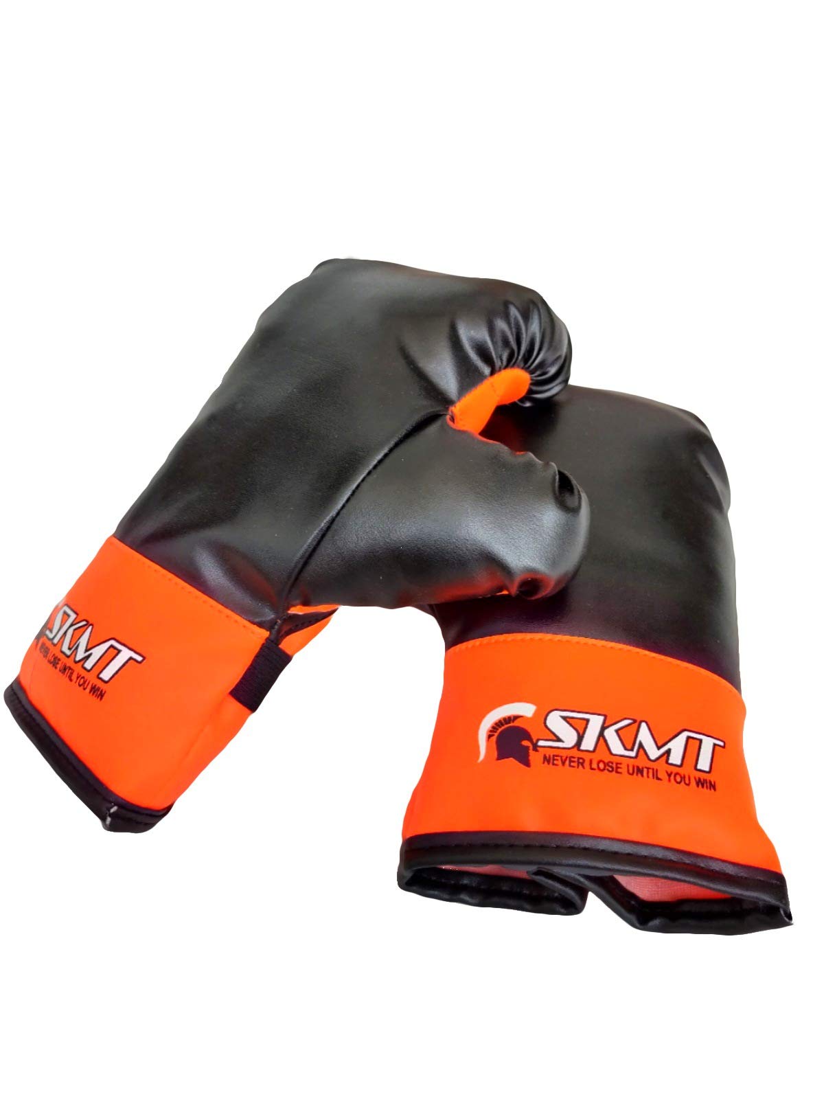 SKMT Kids Boxing kit (Punching Bag, Gloves and Headgear, Age 2-8 Years) (Fluro Orange) 2