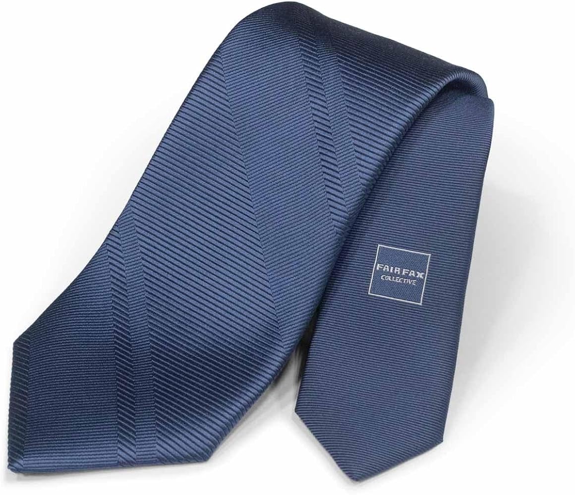 美品 フェアファクス ネクタイ ハイブランド ソリッドタイ 無地 光沢 希少 紺 Amazon | [フェアファクス] ソリッドタイ無地ネクタイ ツイル