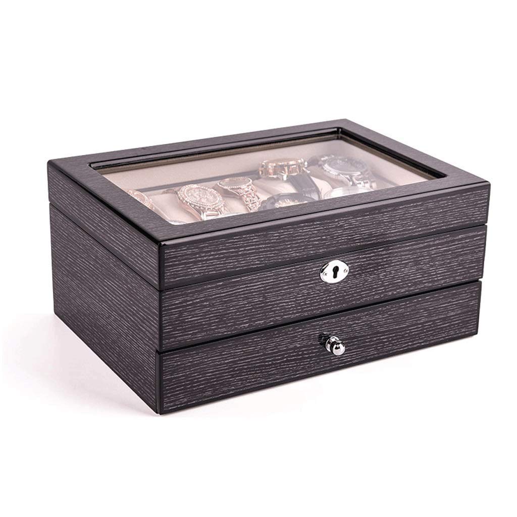 FKGJKT Uhrenbox – Schmuckschatulle und Schmuck-Organizer, Uhrenaufbewahrung, Schmuck-Organizer, verspiegelter Aufbewahrungskoffer, Geschenk für Mama Warm as Ever