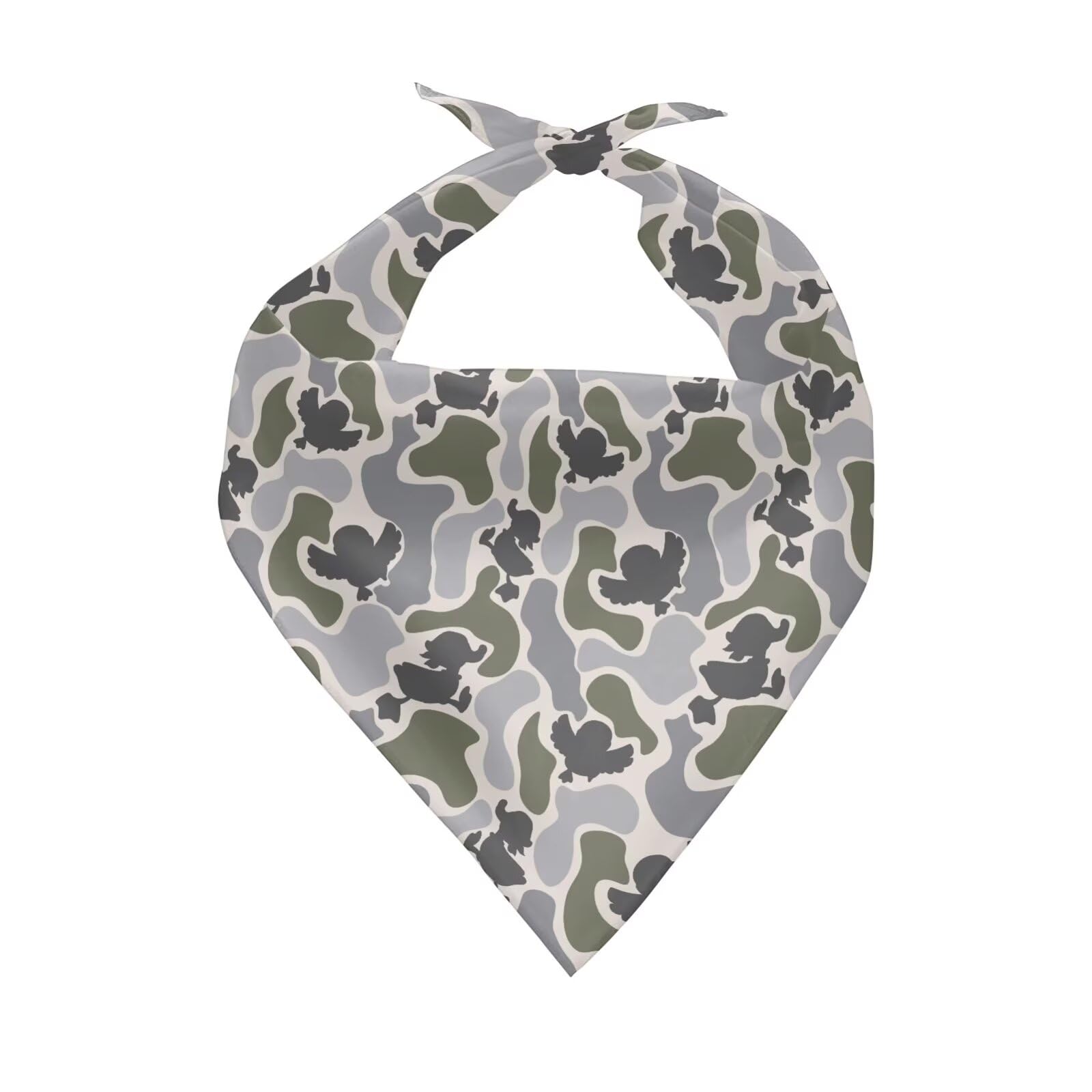 KEIAHUAN Camo Duck Hunting Dog Bandanas Thick Triangle Bibs Dual Layer Soft Polyester Scarves for Small Medium Boy Girl Puppy Cat Pet Pet Accessories