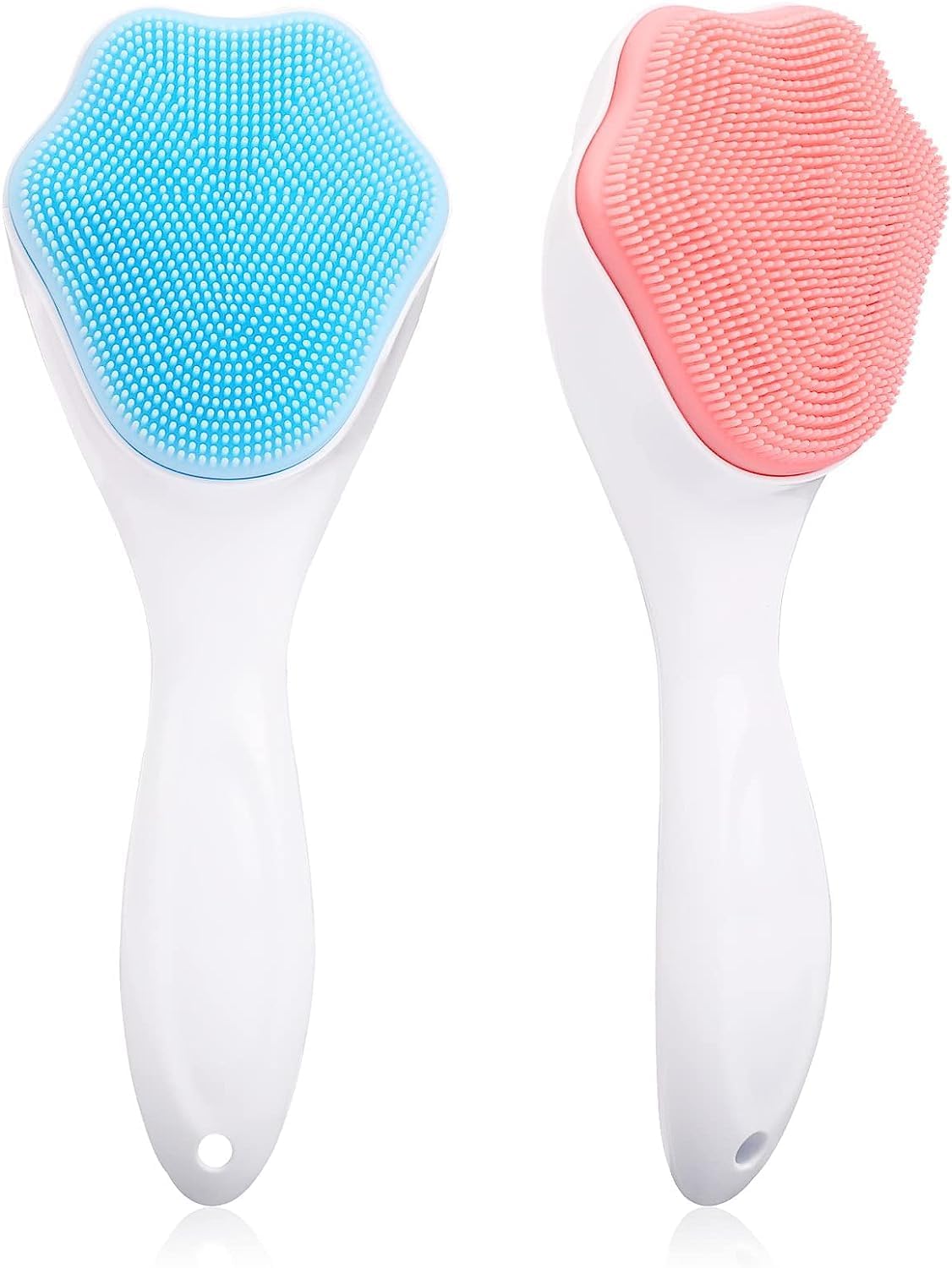 Modern Soft Silicone Facial Cleansing Brush | Facial Scrubber | Exfoliator Blackhead Acne Pore Cradle Cap | Deep Cleaning Skin Care | Used For Men & Women | Skin Friendly | Multicolor (Small, 2, count)-image-27