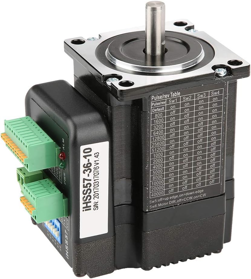 Nema 23 Stepper Motor Stepper Motor IHSS57-36-10 DC36V Motor Driver Kit High 1Nm Hybrid Closed Loop Stepper Servo for CNC 3 Dimensional Printer Printing Textile Machines