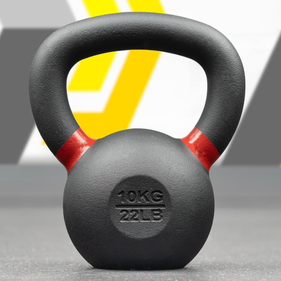METIS Pro Cast Iron Kettlebells | Improve Your Strength Training with Premium-Quality Weights – Choose from Various Sizes [4-48kg] and 2 Set Options (10kg)