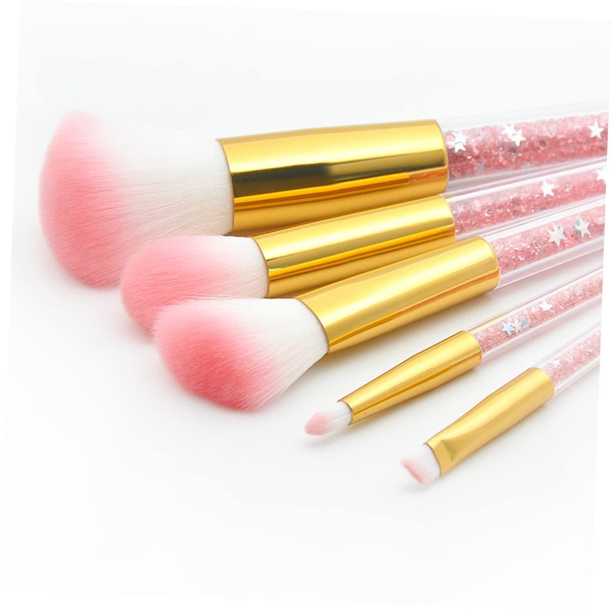 MAGICLULU Set Da 15 Pezzi pennello da trucco per donna kit pennelli make up professionali polvere pennelli per cipria pennello per fondotinta pennello per cosmetici pennello per cipria viso