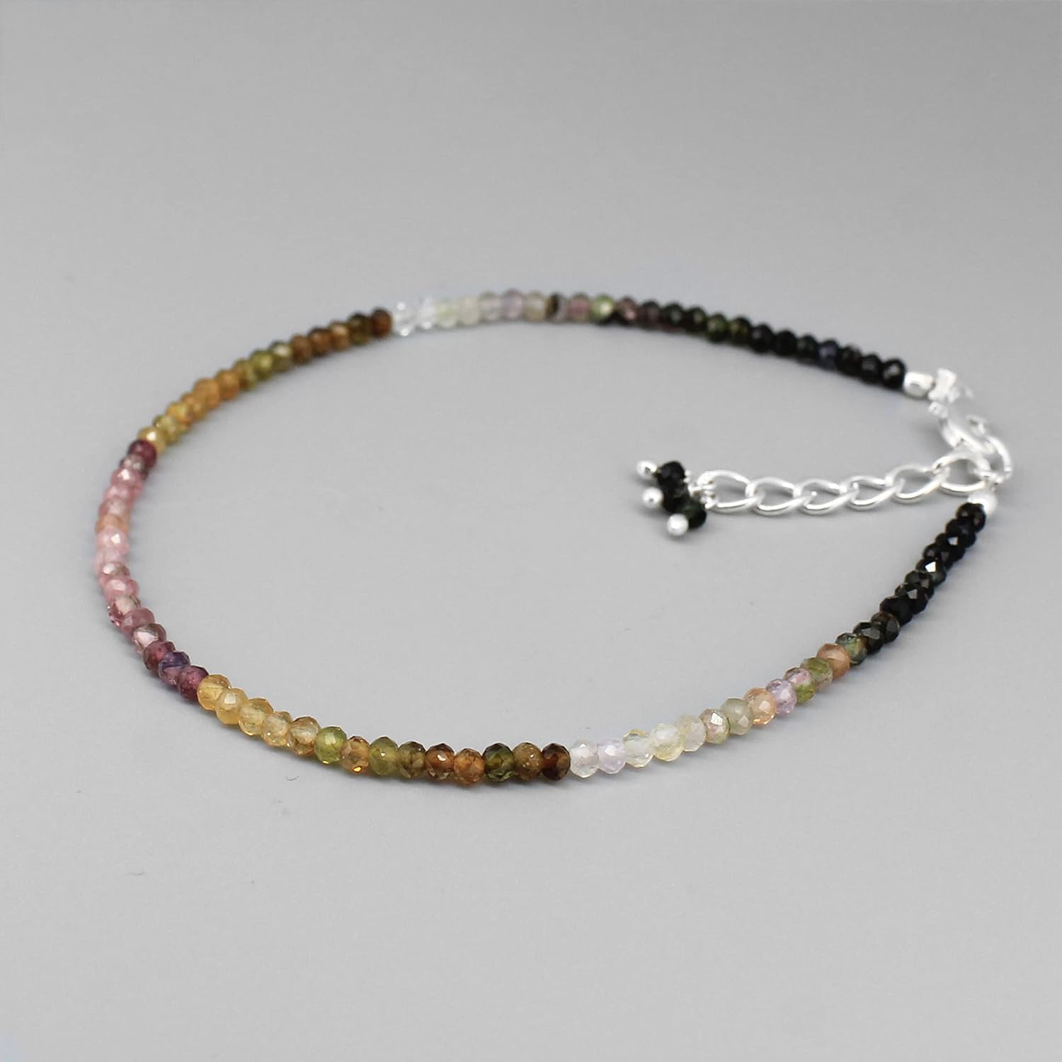 Gempires Handmade Gemstone Beaded Bracelets Lightweight Crystal Everyday Wear Jewelry Hypoallergenic 8 Inch Silver Plated Minimalist Women Bracelets - Image 4