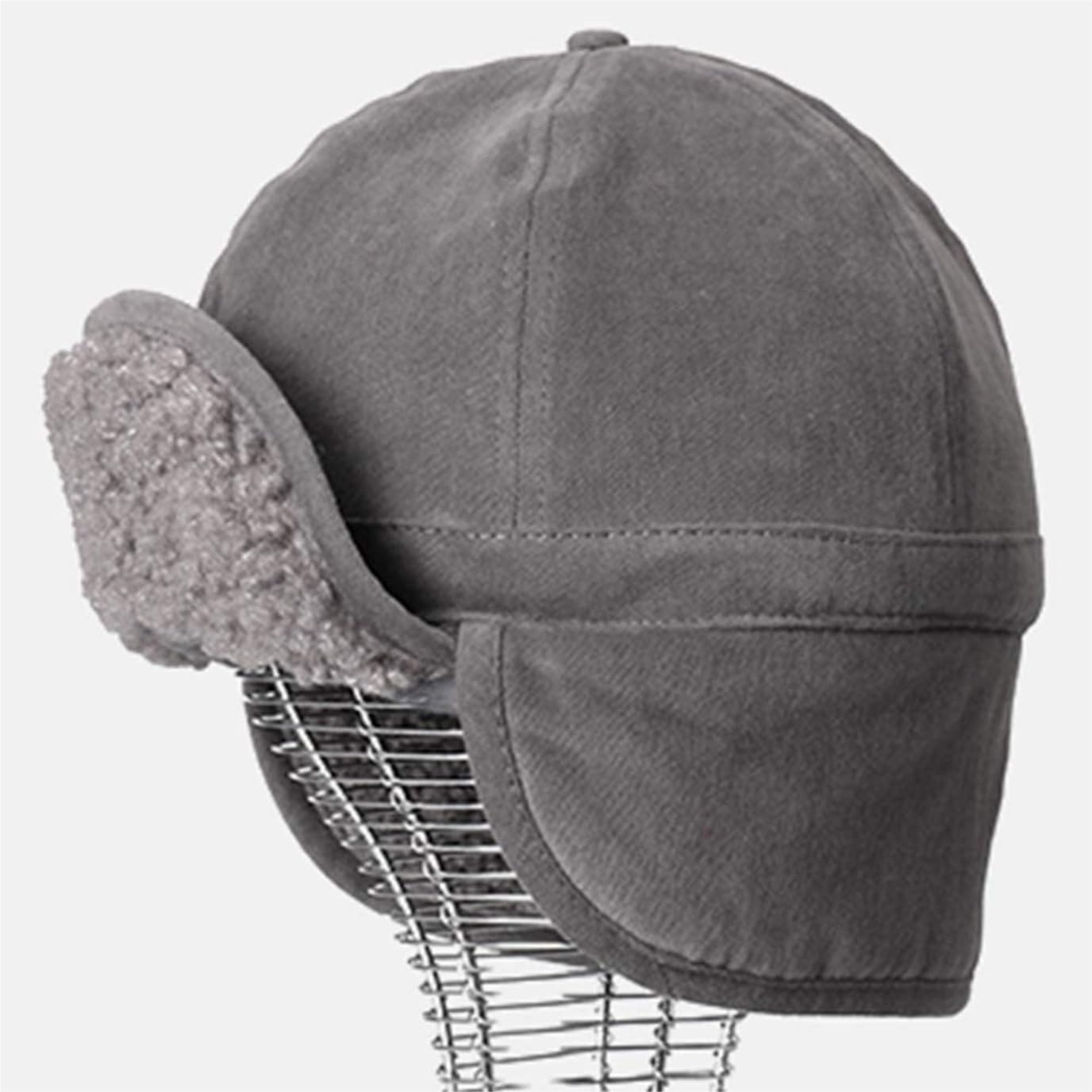 Cappello Inverno Cappelli Invernali Unisex Cappello da Pilota Invernale Caldo con Patta in Agnello Termico Berretto(G)