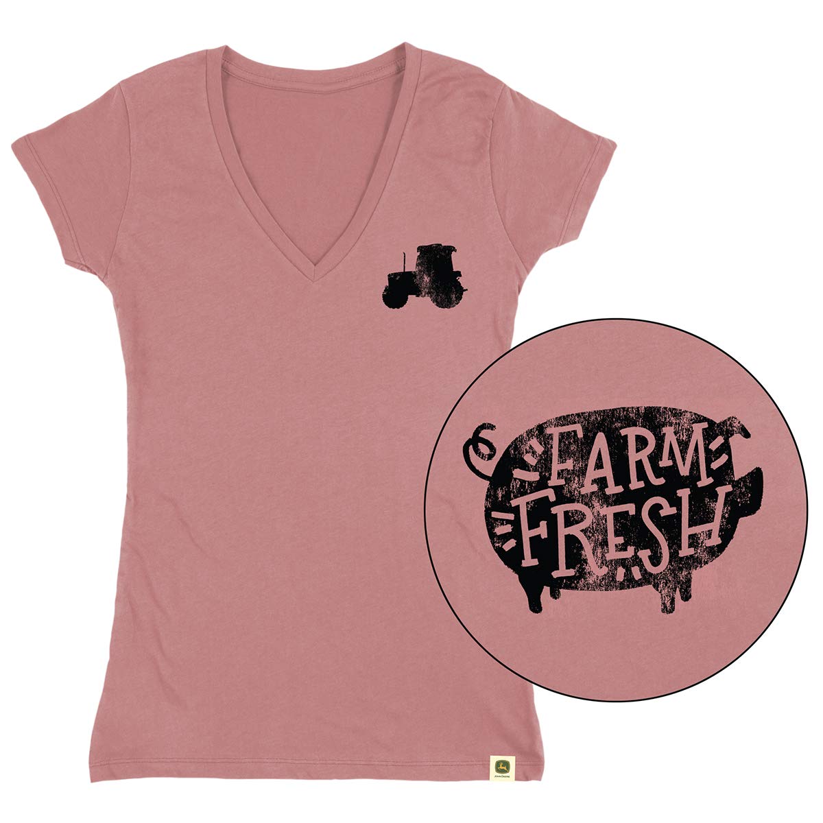 John DeereWomens Farm Fresh Pig Ss Tee