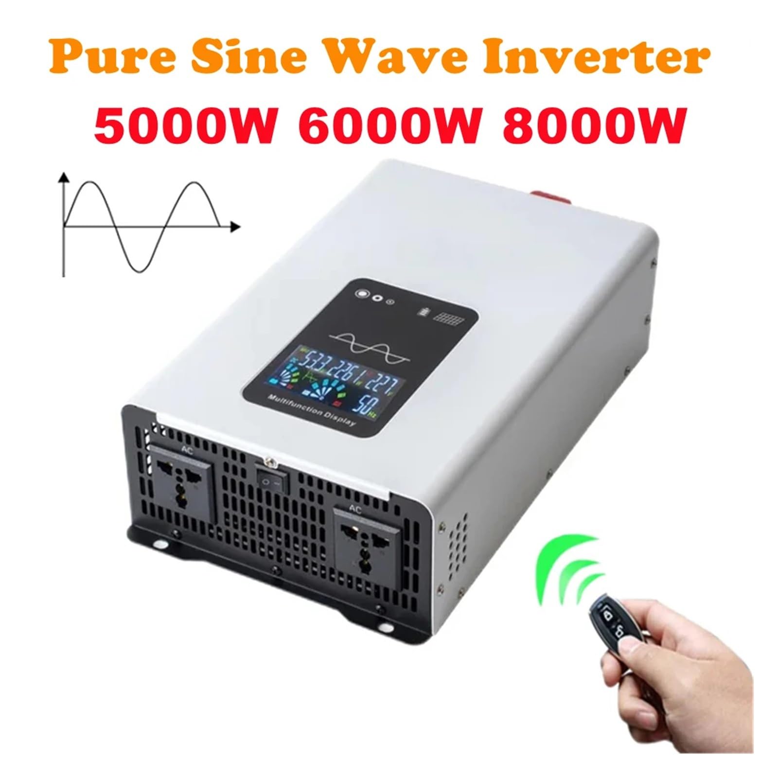 Inversor De Potencia Onda Sinusoidal Pura 5000w 12v Dc 220v