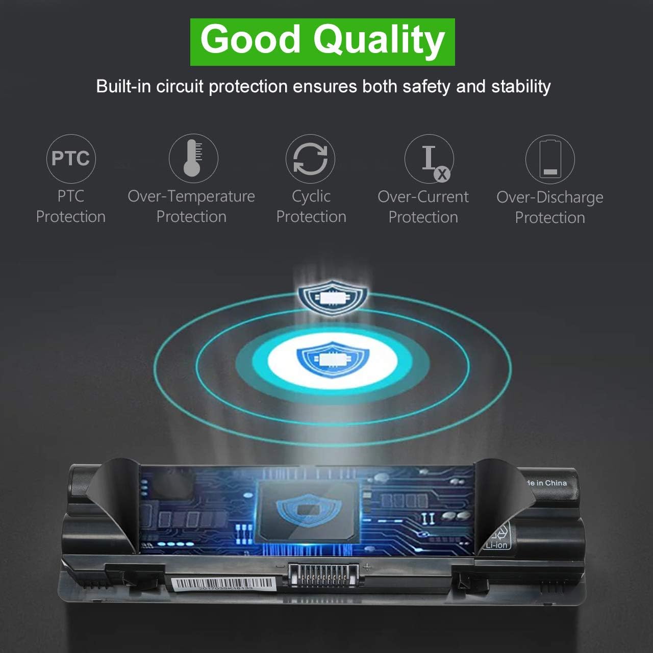 LQM 11. 1V 50Wh New Laptop Battery for Del XPS 14 15 17 L401x L501x L502x L521x L701X.Compatble PIN 312-1127 J7OW7 R795x JWPHF