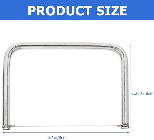 Miniatura 9 de SEWACC Herramienta de arcilla de corte en ángulo, cortador de bisel de alambre de acero inoxidable, cortador de bisel, herramienta de escultura de