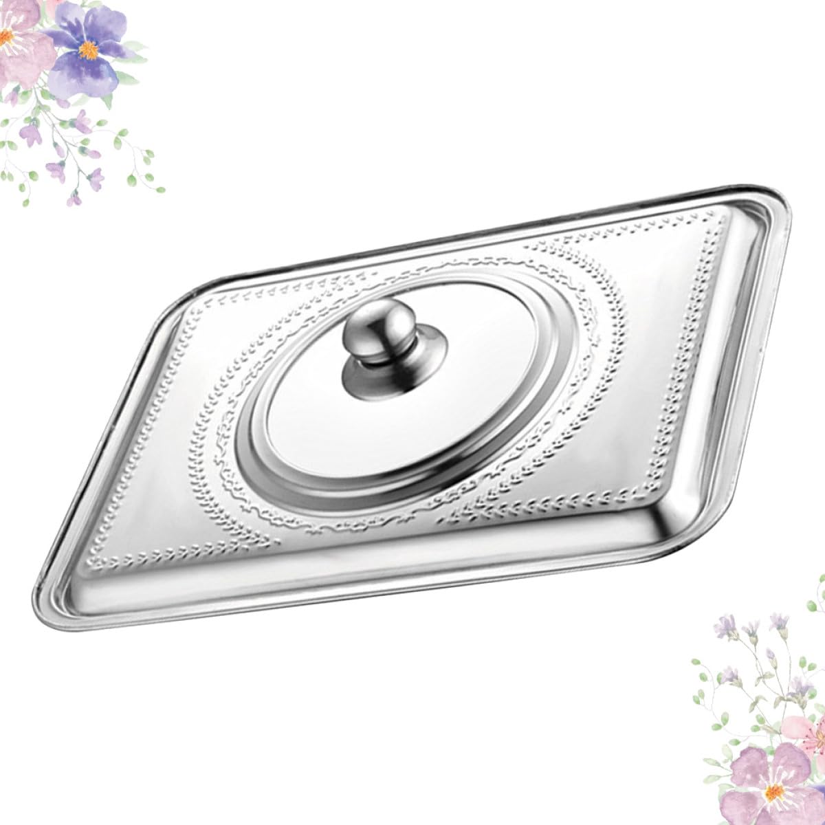Hemobllo Coperchio Pentola 40X30 CM Acciaio Inox Copertura Anti-Schizzi d'Olio, Accessorio per Cottura di Pesce Grigliato in Cucina Domestica e Professionale