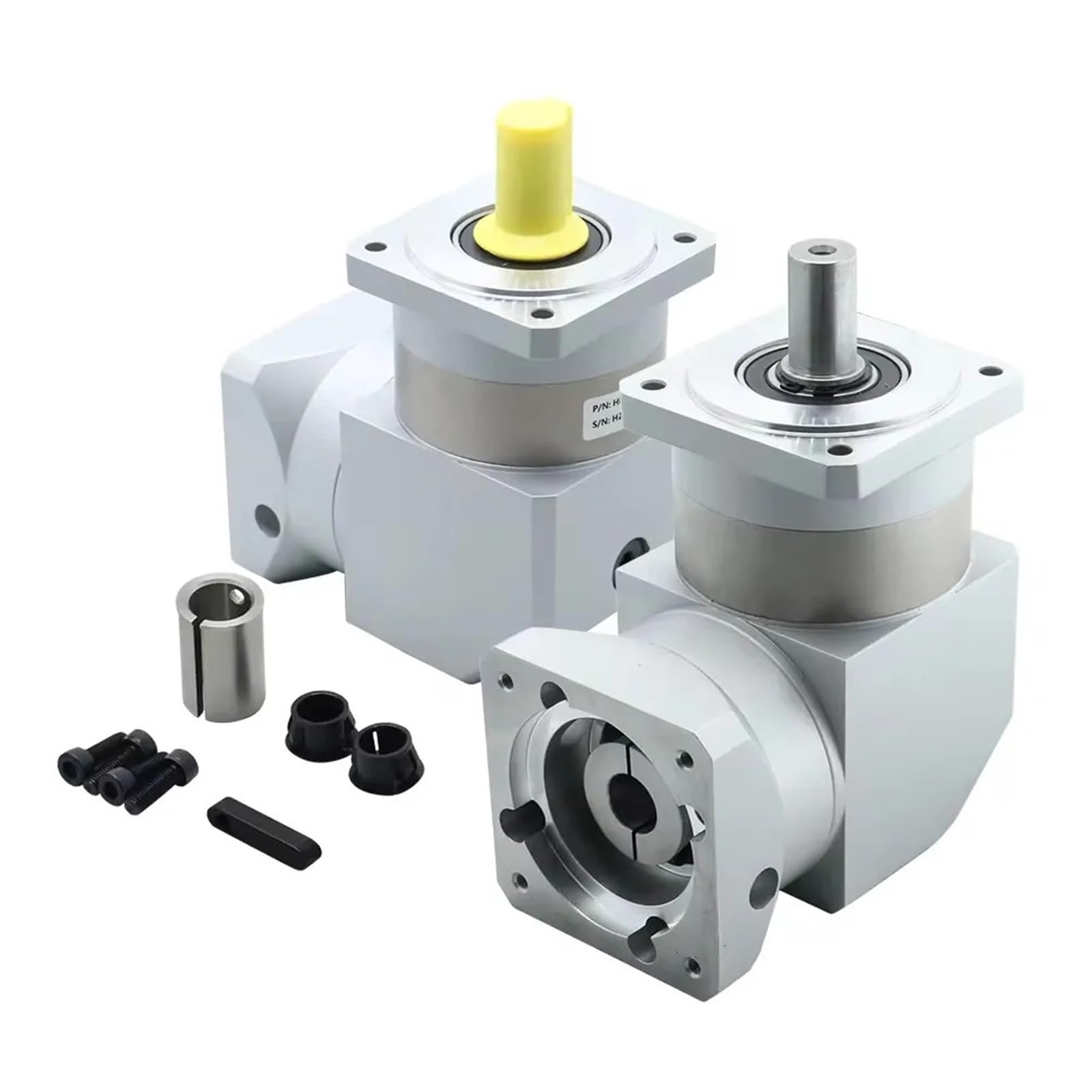 Riduttore epicicloidale ad angolo retto HPZS90 da 90 gradi con motore passo-passo NemaStepper 14 a 19 mm, servo 80ST(50 TO 1-14 INPUT FOR NEMA34)