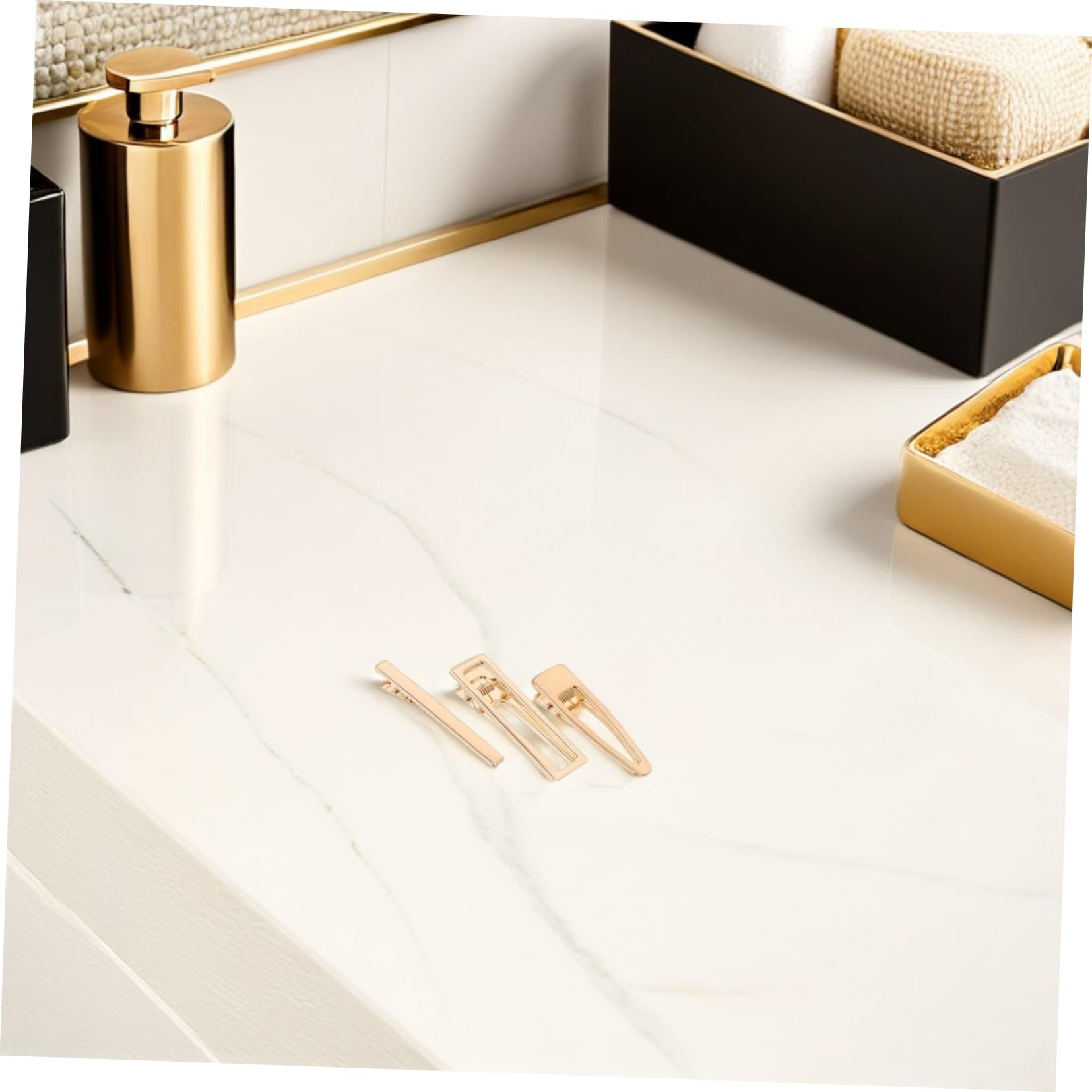 60 pezzi Clip Capelli Alligatore Metallo Dorato Fermagli Resistenti per Donna Ragazza Accessori DIY Styling Hairpin