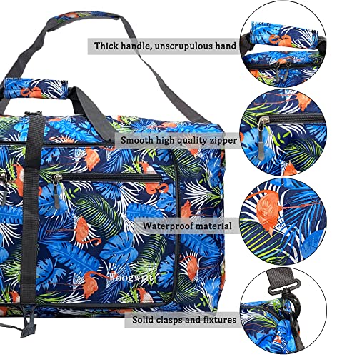Image of Woogwin Travel Duffel Bag Large Foldable Waterproof Overnight Bag for Beach Swim Bags Pool Sports Gym