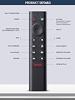 Vista 9 de Repuesto para control remoto Nvidia Shield con búsqueda por voz, botones retroiluminados, botones de menú personalizables (sin batería)