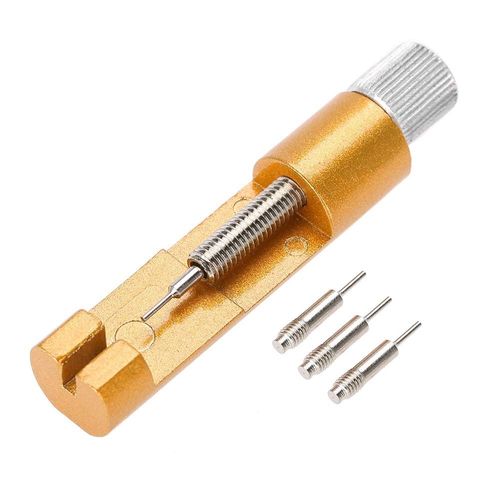 Herramienta para Quitar pasadores de eslabones de Correas de Reloj, ajustador de eslabones de Correa de Metal, Herramienta de reparación Ajustable, Kit de Accesorios de reparación