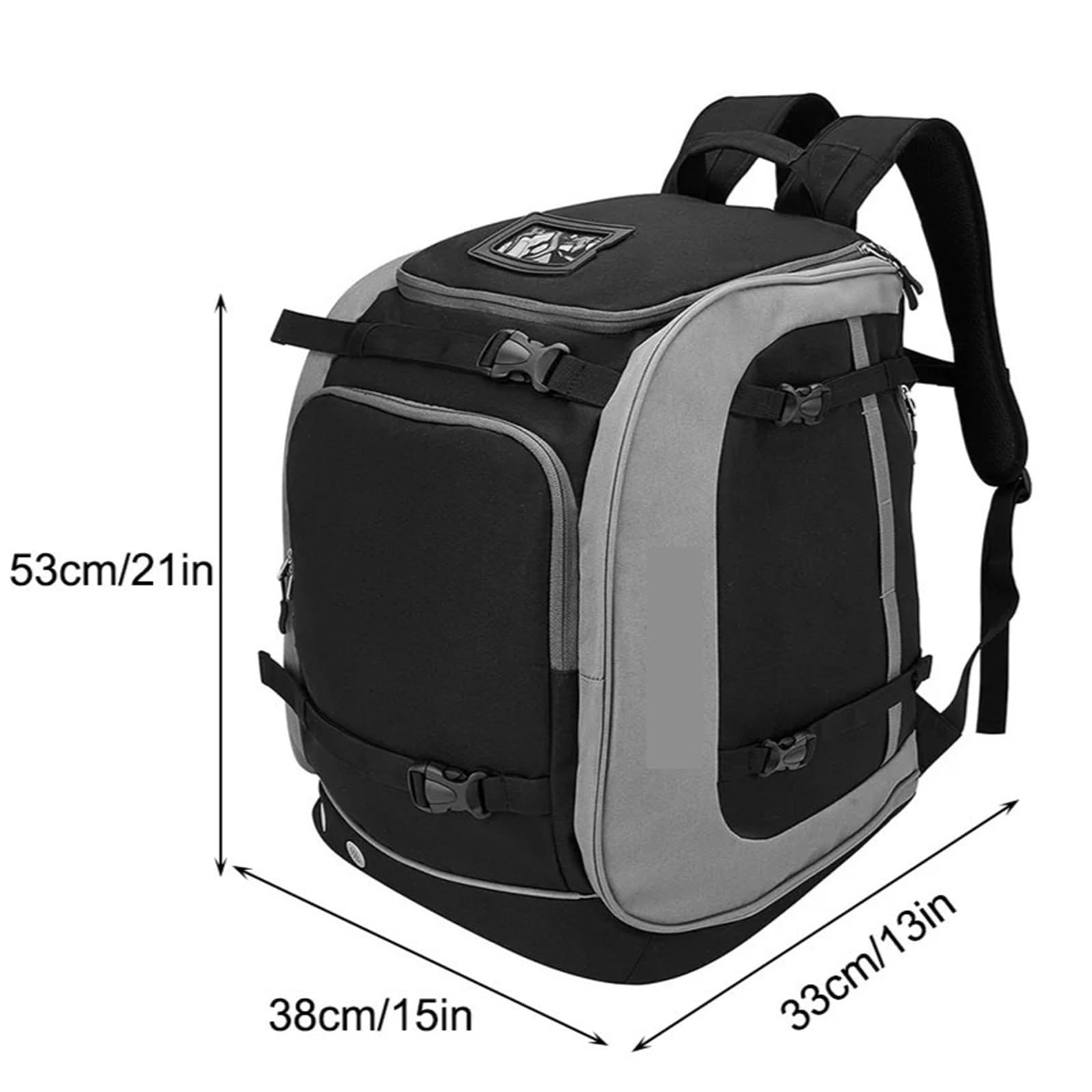 Skischuhtasche, wasserdichter Skischuh-Reiserucksack, All-in-One-Skitasche for Skihelme, Brillen, Handschuhe, Skizubehör Skistiefel Rucksack