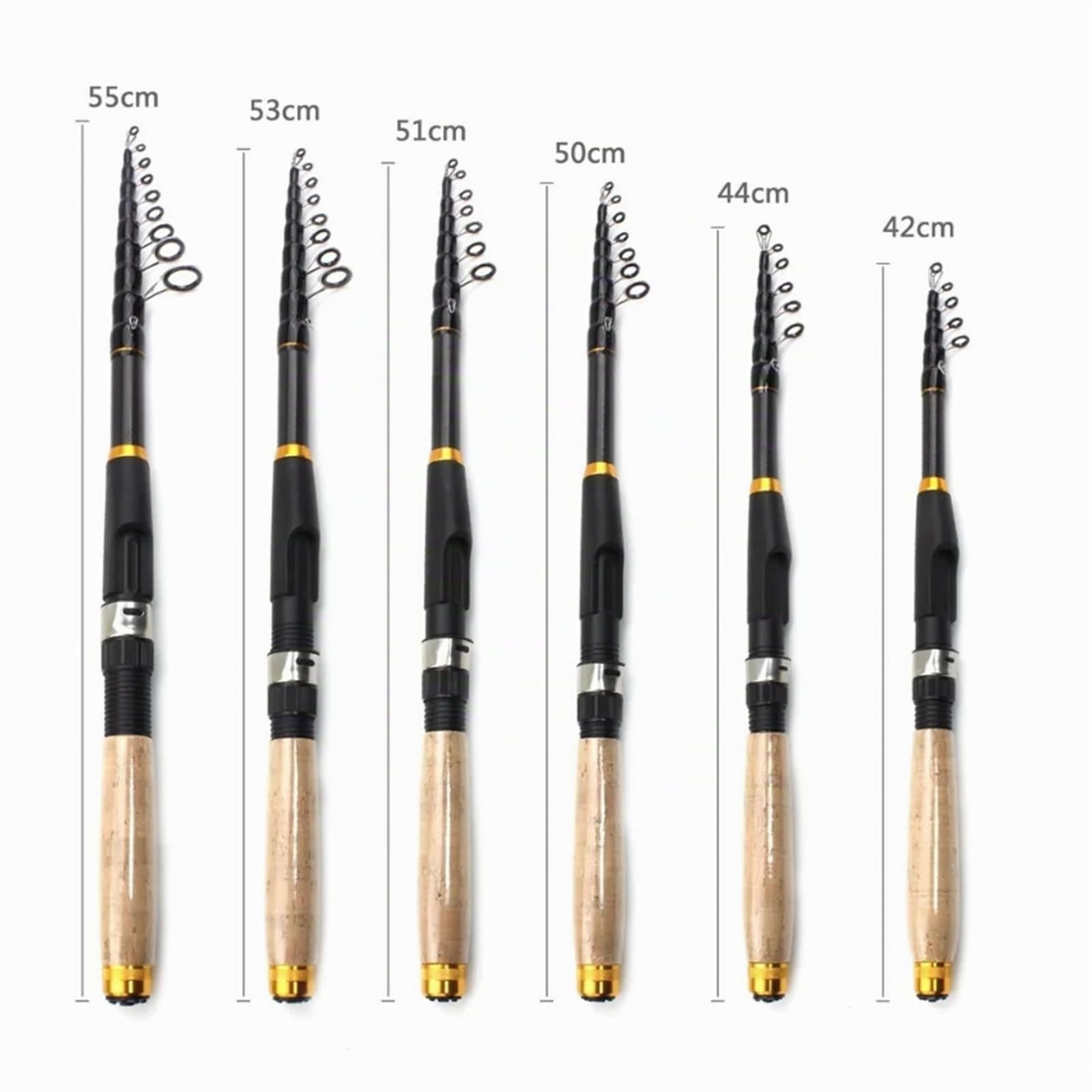 Canne à PêChe Canne à pêche télescopique de 1.8 à 3.6m, en Fiber de carbone, poids d'appât de 10 à 60g, canne à pêche de voyage Ultra courte et Portable Spinning Pour La PêChe Des Carnassiers(3.0 m)