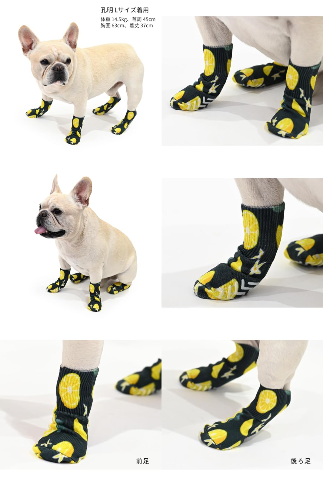 Amazon.co.jp: 犬用靴下 ソックス カラフル 滑り止め 4足 伸縮性
