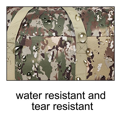 Warrios Product Wheeled Deployment Bag Military Tactical Trolley Duffel Bag,Rolling Luggage for Heavy-Duty Camping,Hiking(OCP)