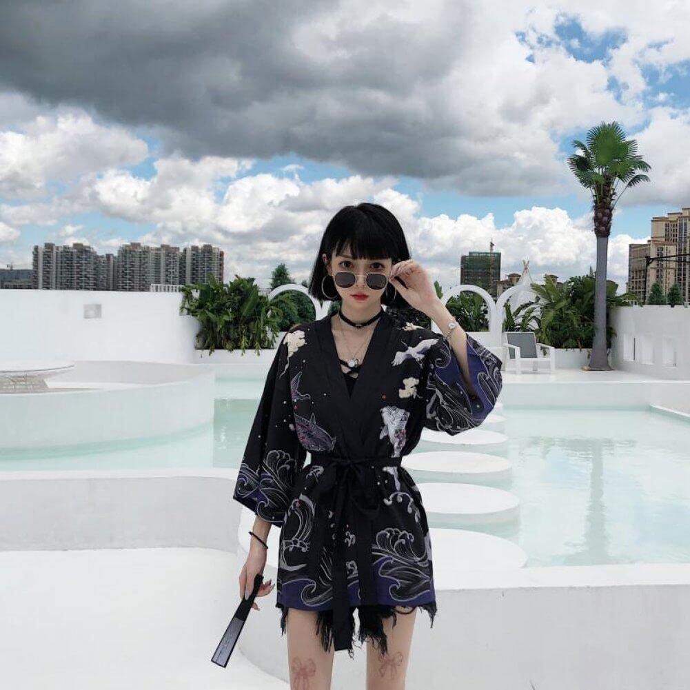 Japońskie kimono tradycyjna odzież karp anime kimono sukienka koszule damskie samuraj haori hombre yukata mężczyzna kardigan koszula