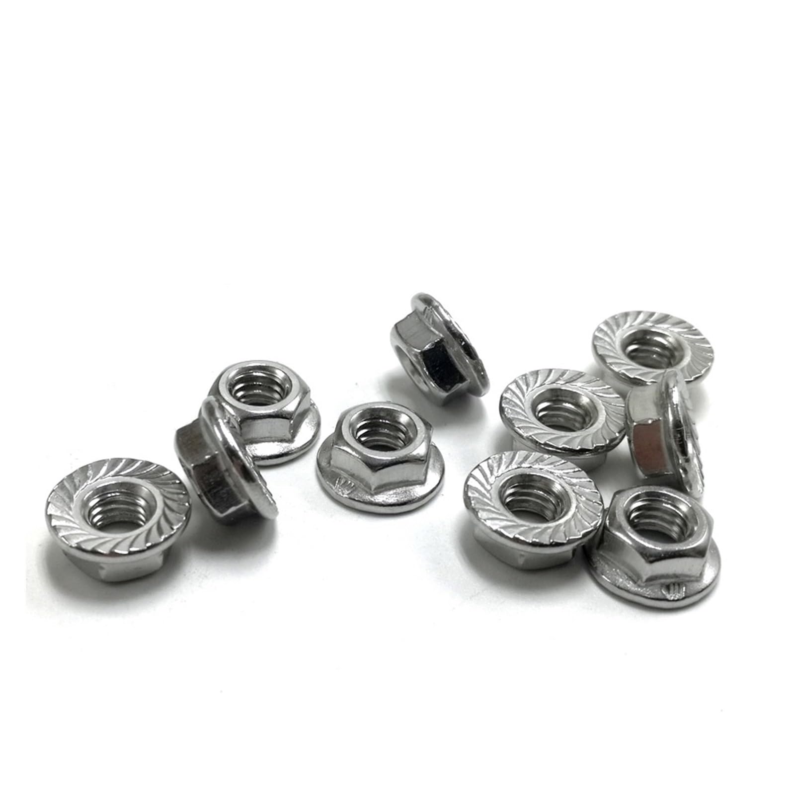 Tuerca hexagonal de acero inoxidable SUS316/304, autoblocante y antiaflojamiento, M3, M4, M5, M6, M8, M10, M12, M16, sujetadores automotrices.(304 stainless steel,20pcs M12)