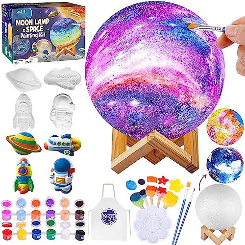 Paint Your Own Moon Lamp Kit, Halloween Gifts DIY Space Moon Night