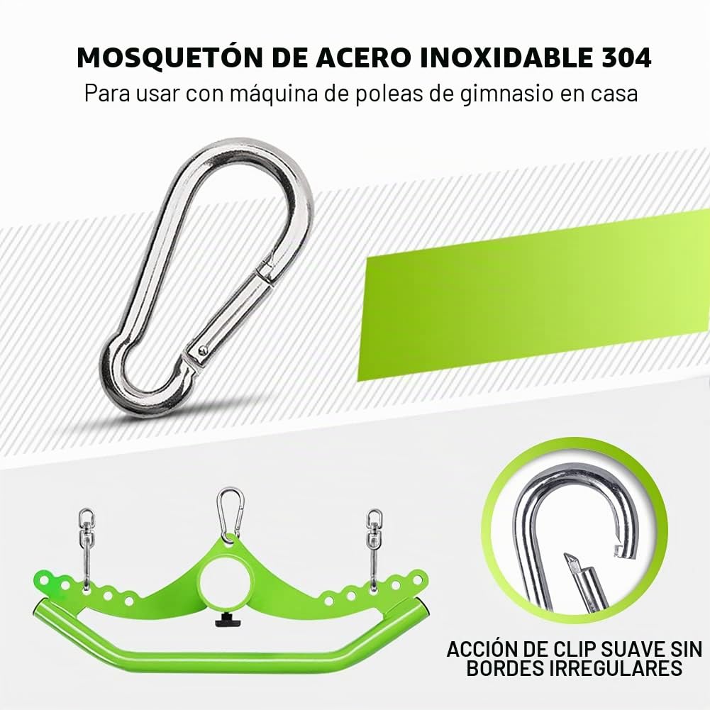 Accesorios para tracción máquinas de Cable de Gimnasio,Máquinas De Fitness,Triceps Cuerda,Mango de Remo Paralelo,Barra Recta giratoria,DIY Barra de Tracción Poleas Gimnasio en Casa Musculacion