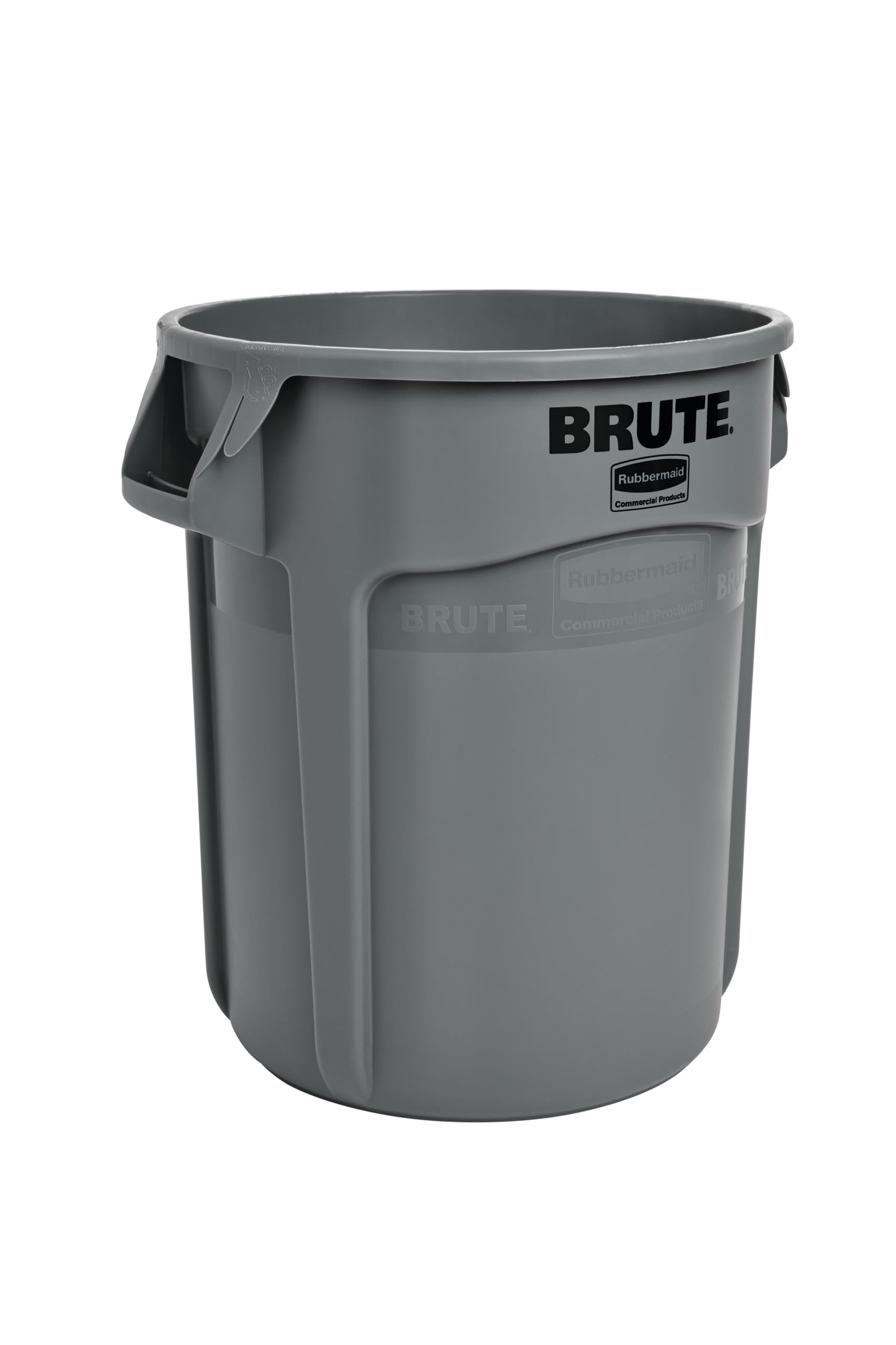 Rubbermaid Commercial Products FG262000GRAY Brute Heavy-Duty Round Trash/Garbage Can, 20-Gallon, Gray