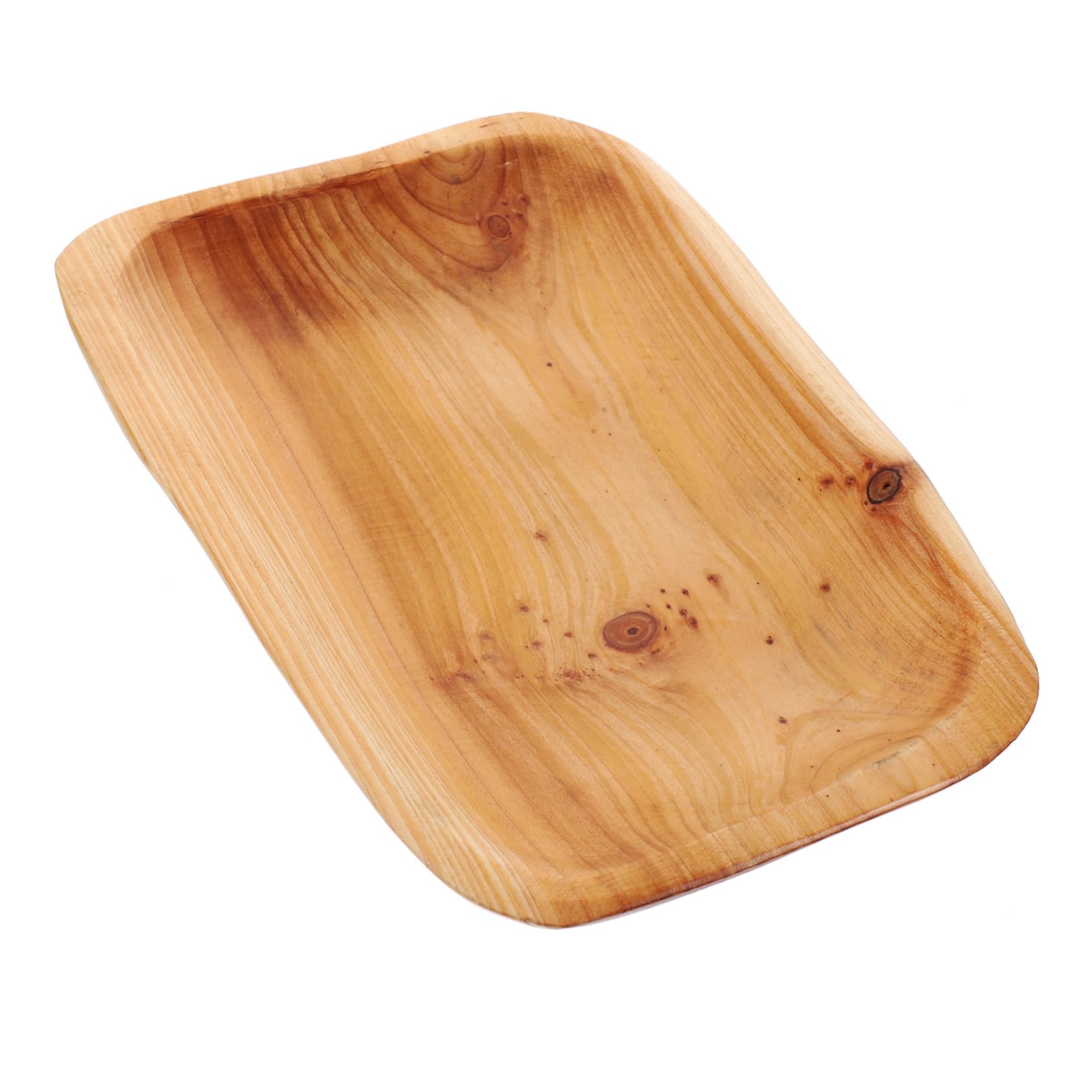 Unomor Snack Serving Tray Wooden Bowl Retro Decor Snack Tray Wood