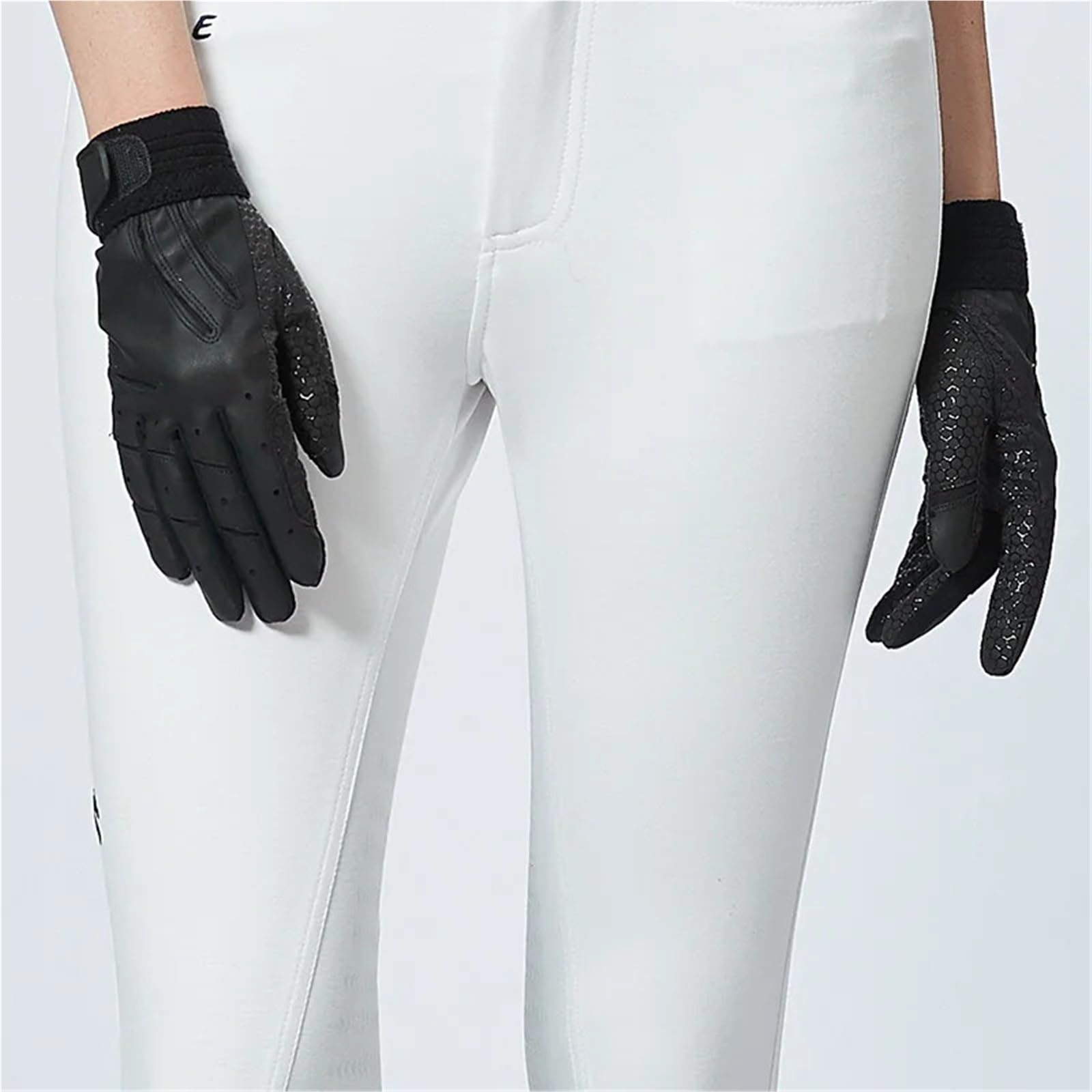 Guanti da Equitazione Guanti da Equitazione Guanti Leggeri Resistenti all'Usura Guanti da Equitazione Sportivi Comodi Antiscivolo per L'Equitazione(White,M)