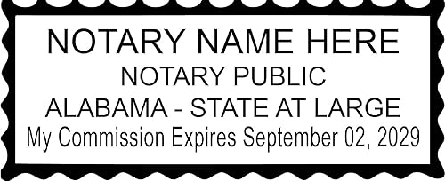 Miniatura 4 de Paquete de valor de sello y sello de notario de Alabama autoentintado