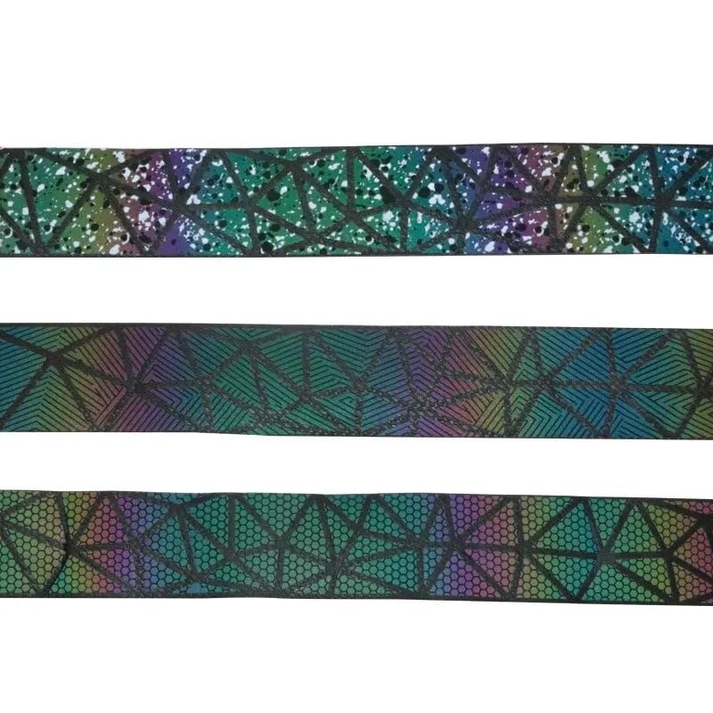 Handlebar Tape Cinta Reflectante para Manillar De Bicicleta De Carretera, Corcho, Amortiguación, Antivibración, EVA, PU, Cómoda, Arco Iris Bike Handlebar Tape (Color : B)