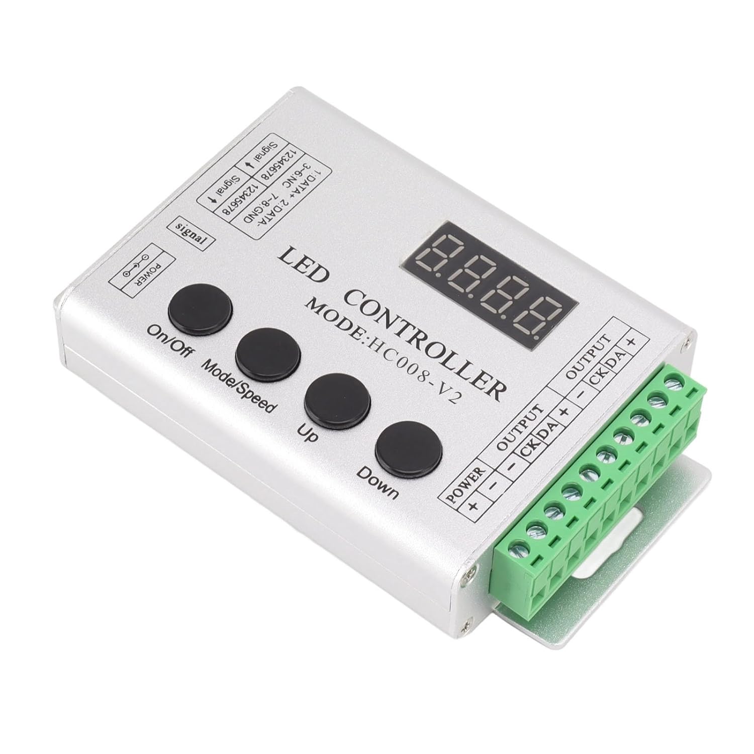 Oumefar LED RGB Controller SPI Light LED Strip Controller for 6803 1903 WS2811 WS2812B 5V to 24V