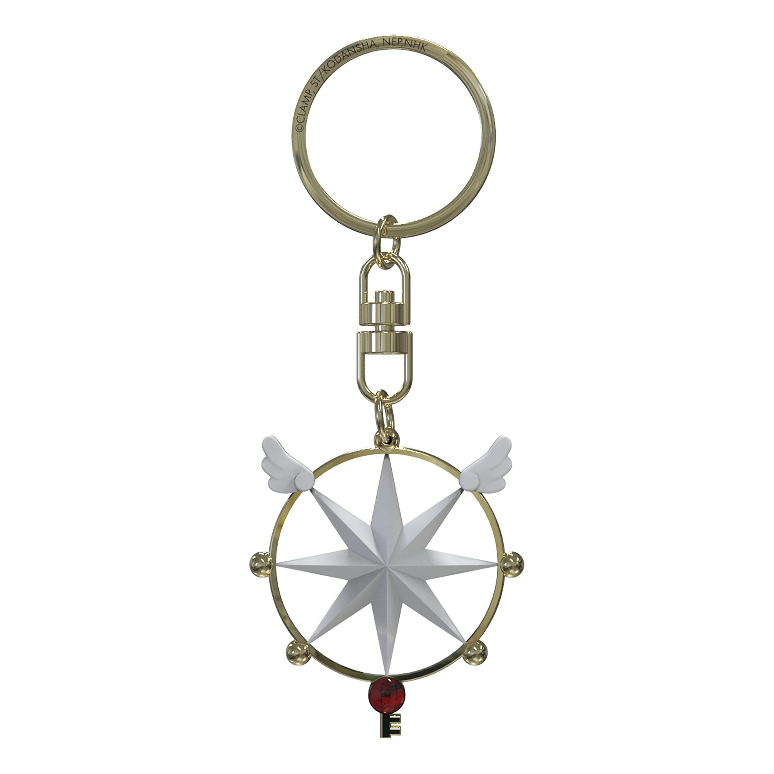 ABYSTYLE Cardcaptor Sakura Dream Key 3D Metal Keychain Anime Manga Accessories Merch Gift, Multicolor