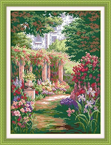 Happy Forever Cross Stitch, Scenery, Romantic Backyard Garden 2