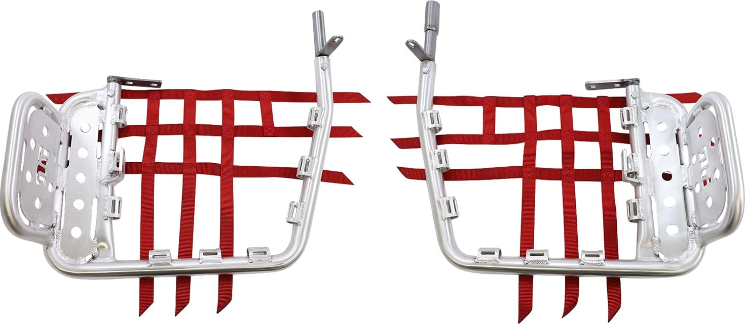 DG Performance 607-2135 - Alloy Nerf Bars with Heel Guard - Aluminum fits Honda TRX 400 EX/X (1999-2012)