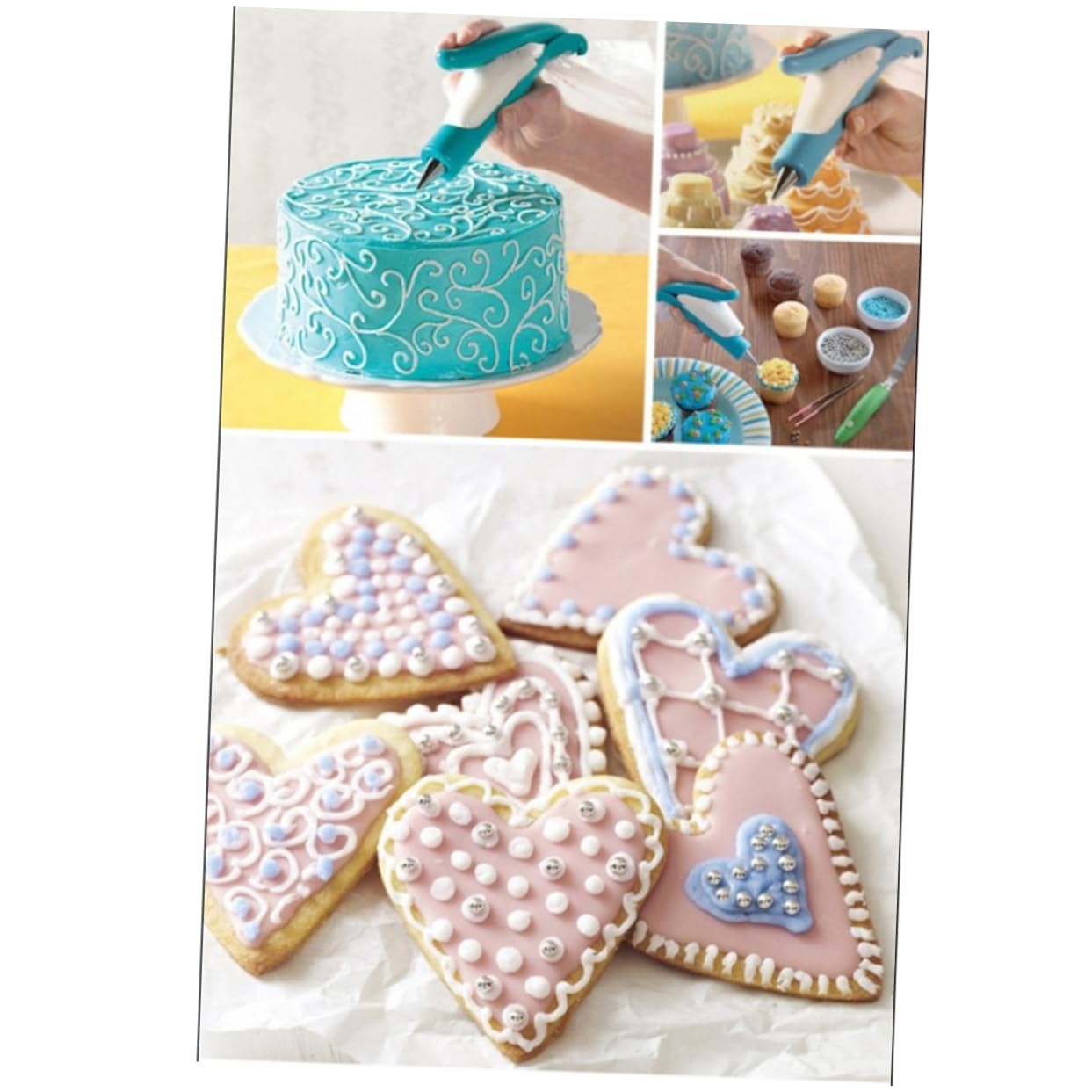 Alipis 18piezas Kit De Para Pasteles Boquillas y Bolsas De Icing Multifuncional De Decoración De Tartas Fondant y Para Repostería