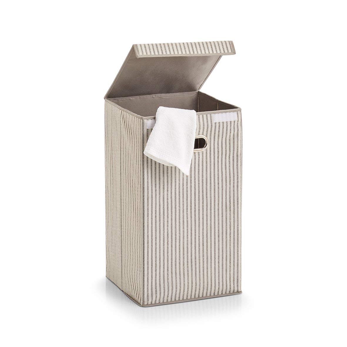 Zeller Wäschesammler Stripes Vlies, Beige