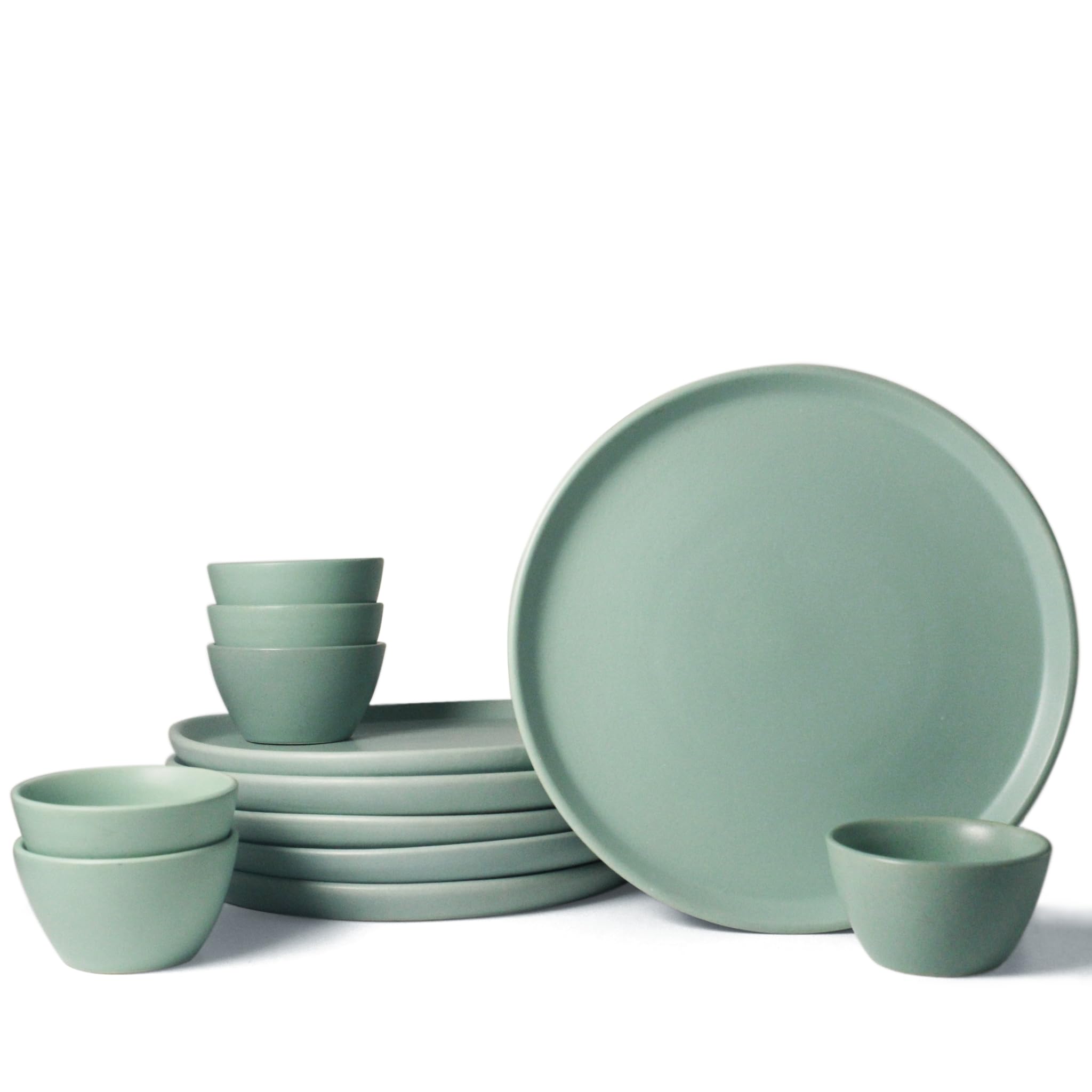 Flamingo Pink Dinner Set for Couples - 6 Piece Ceramic Set -19