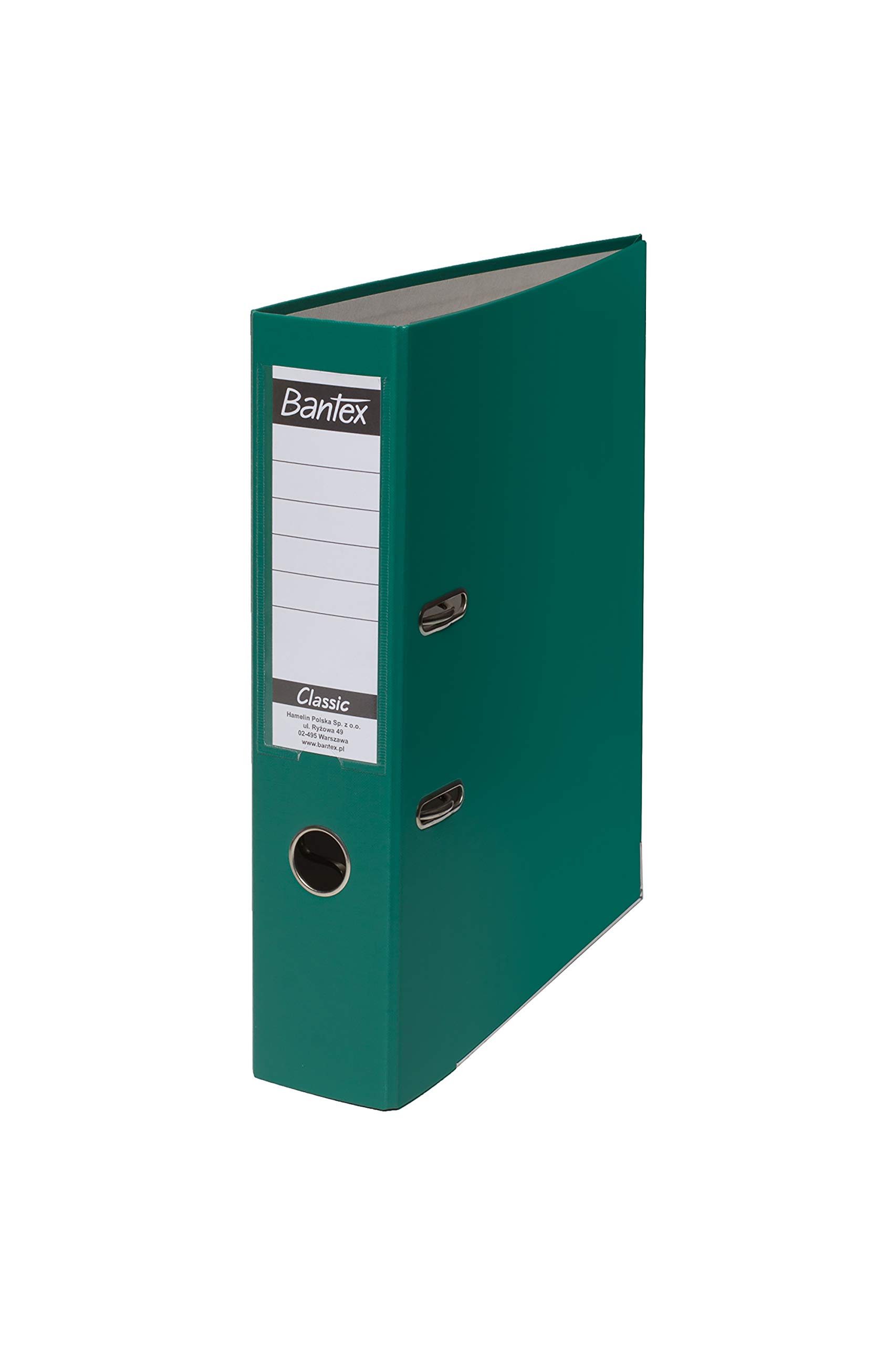 BANTEX CLASSIC 400044102 - Raccoglitore ad anelli a leva, formato A4, 7,5 cm, confezione da 25, colore: Verde