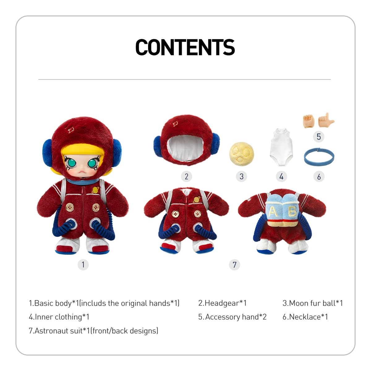 Amazon.co.jp: POP MART MOLLY Hello, Moon 1/8 アクションフィギュア