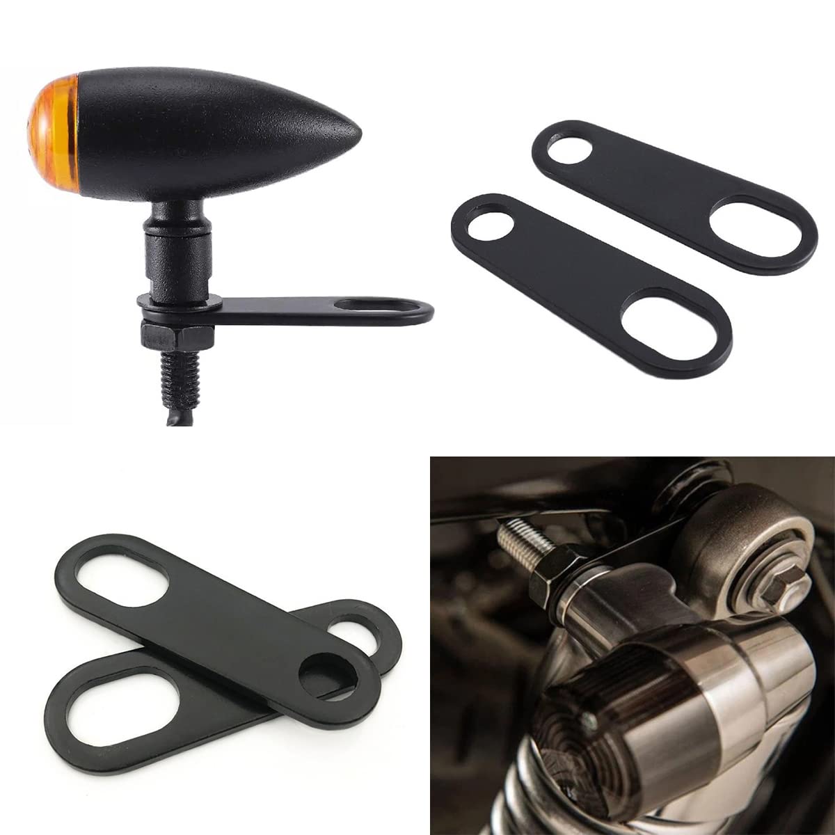 posh ウィンカー ウインカーステーセット　ブラック sr400sr500 Amazon | ポッシュフェイス(POSH FAITH) バイク用品 -ウインカー
