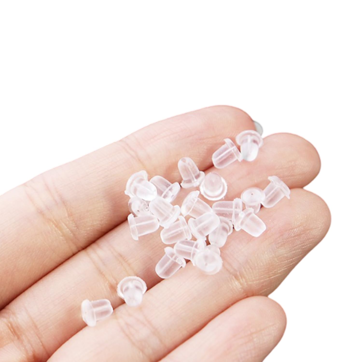 Ferma Orecchini in Silicone Universale Orecchino Chiusura 4 x 4