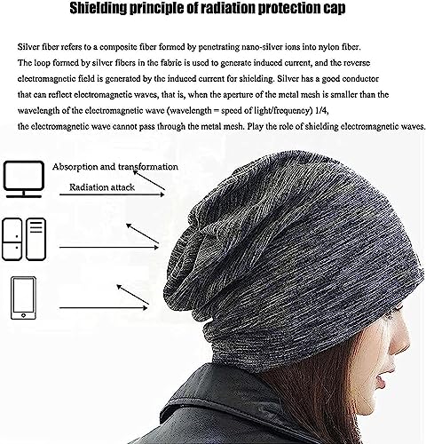 Gorra de protección contra radiación 5G y bloqueo electromagnético de torres 4
