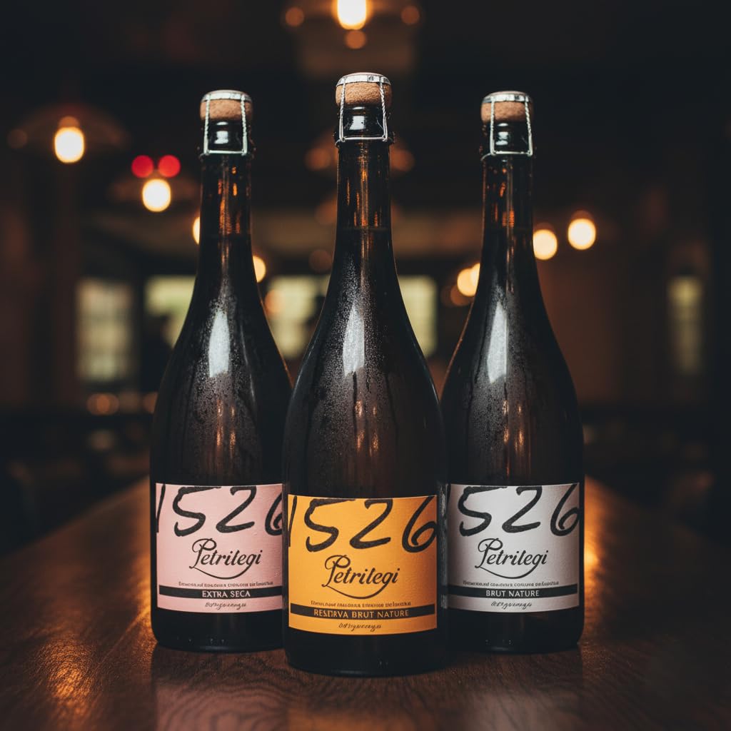 Sidra Natural Espumosa Petritegi Aparduna Brut Nature Reserva – Elaborada según el Método Tradicional con Segunda Fermentación en Botella y 18 Meses de Crianza – 7% vol. (Degustación Espumosos)