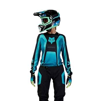 【美品】モトクロスジャージ　FOX 女性用 Mサイズ ネイビー/ブラック　セット Amazon | [フォックスレーシング ジャパン] モトクロスジャージ
