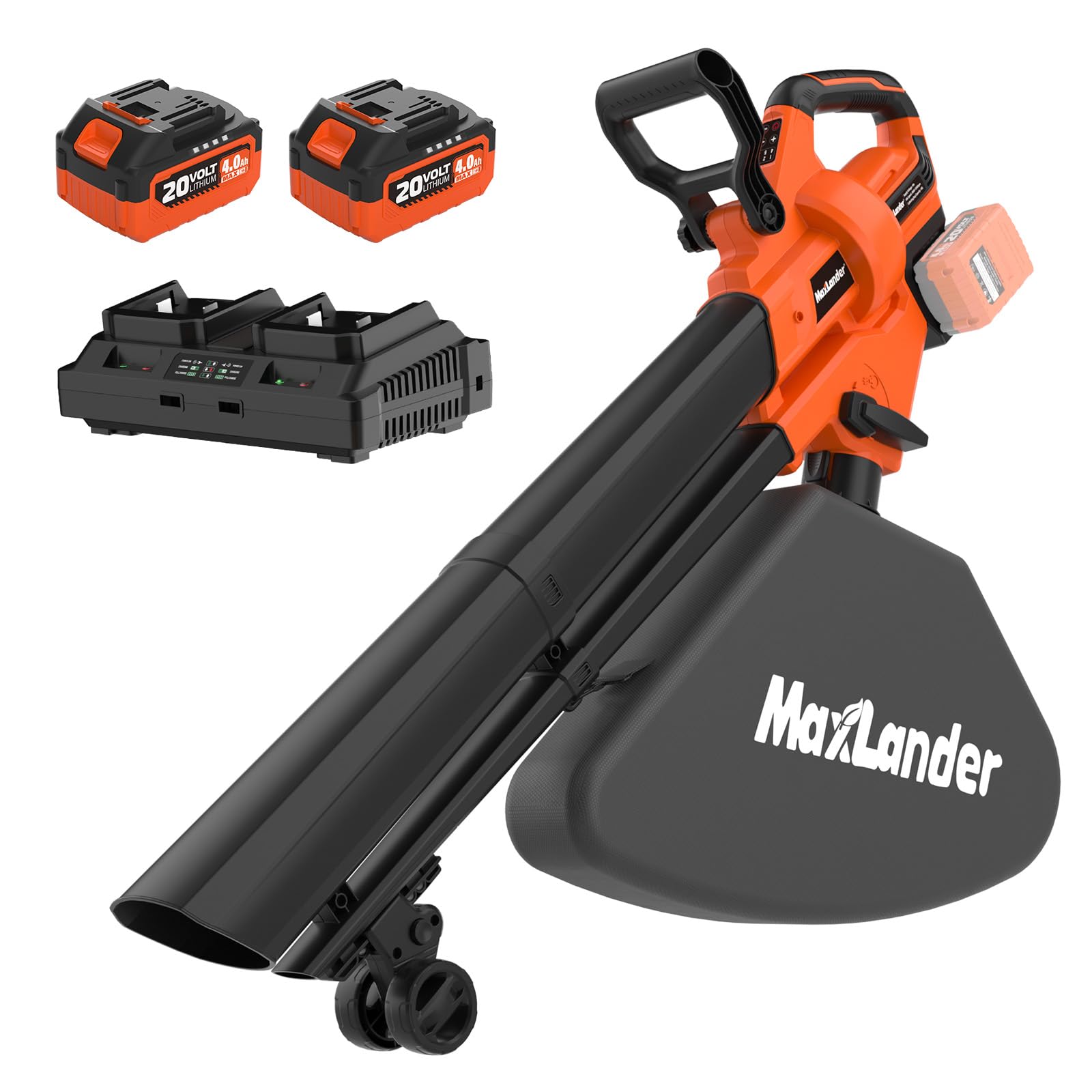 MAXLANDER 40V Cordless Leaf Blower Vacuum Mulcher